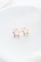 Heliophilia Silver Pendientes de Plata de Ley 925 con Baño de Oro Rosa y Circón